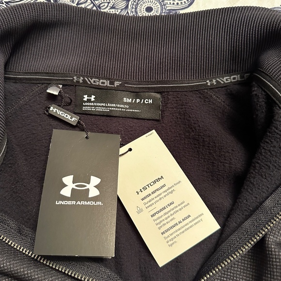 NWT Under Armour Black Quarter-zip Pullover - Picture 4 of 4